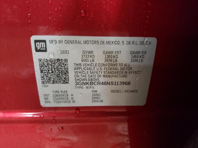Photo 14 from auction – 2022 CHEVROLET BLAZER 2LT with VIN 3GNKBCR46NS113968