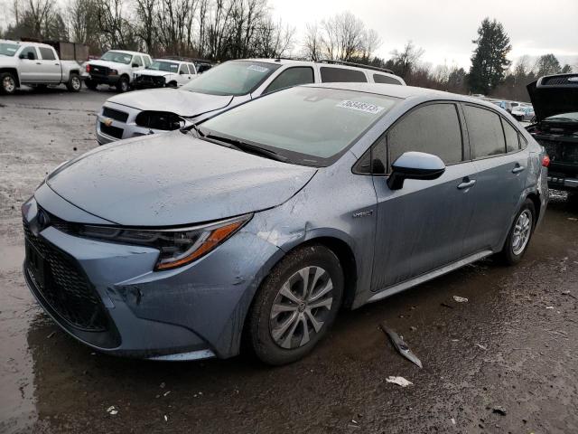 TOYOTA COROLLA LE 2021 with VIN JTDEAMDE0MJ027067 - Photo from auction