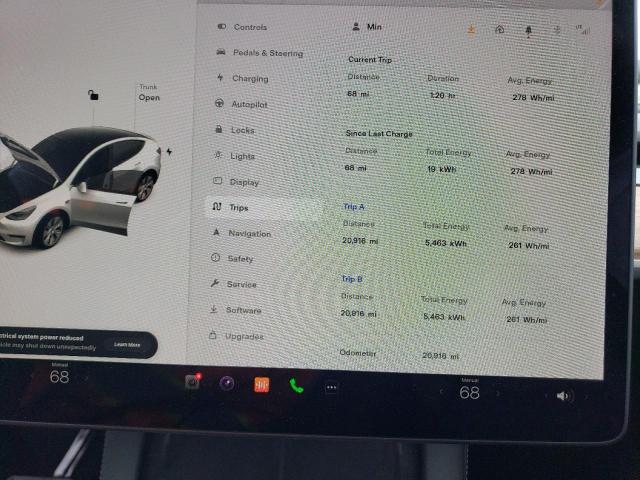 Photo 9 from auction – 2021 TESLA MODEL Y with VIN 5YJYGDEEXMF131261