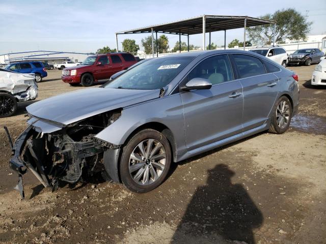 HYUNDAI SONATA SPO 2015 with VIN 5NPE34AF1FH111157 - Photo from auction