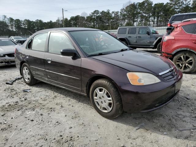 Photo 4 from auction – 2001 HONDA CIVIC LX with VIN 2HGES16591H523086