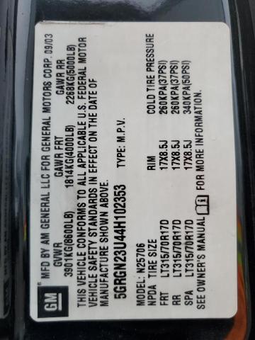Photo 14 from auction – 2004 HUMMER H2 with VIN 5GRGN23U44H102353