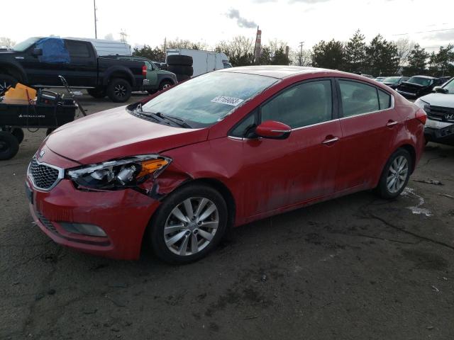 KIA FORTE EX 2015 with VIN KNAFX4A82F5358890 - Photo from auction