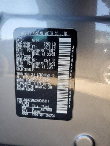 Photo 14 from auction – 2014 INFINITI QX80 with VIN JN8AZ2NEXE9068811