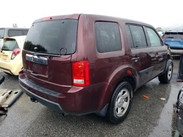 Photo 3 from auction – 2011 HONDA PILOT LX with VIN 5FNYF3H23BB020160