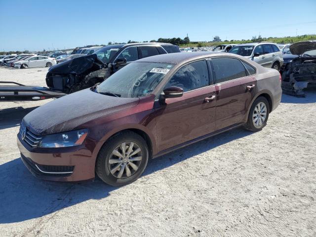 VOLKSWAGEN PASSAT S 2014 with VIN 1VWAH7A32EC004178 - Photo from auction