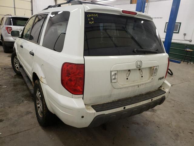 Photo 6 from auction – 2003 HONDA PILOT EXL with VIN 2HKYF18643H528356
