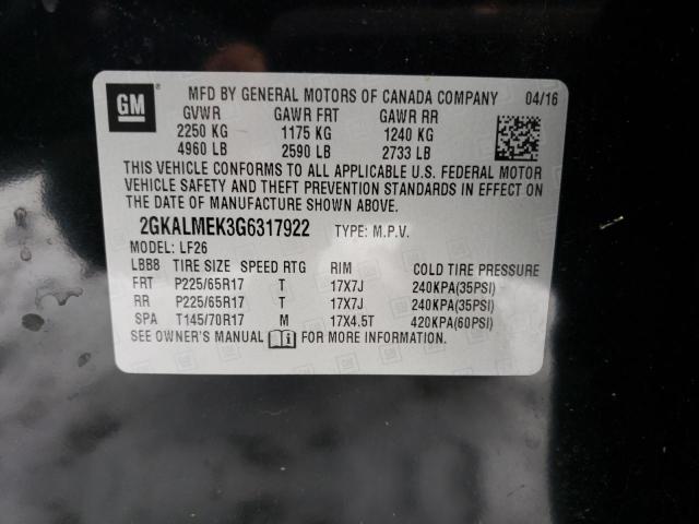Photo 14 from auction – 2016 GMC TERRAIN SL with VIN 2GKALMEK3G6317922