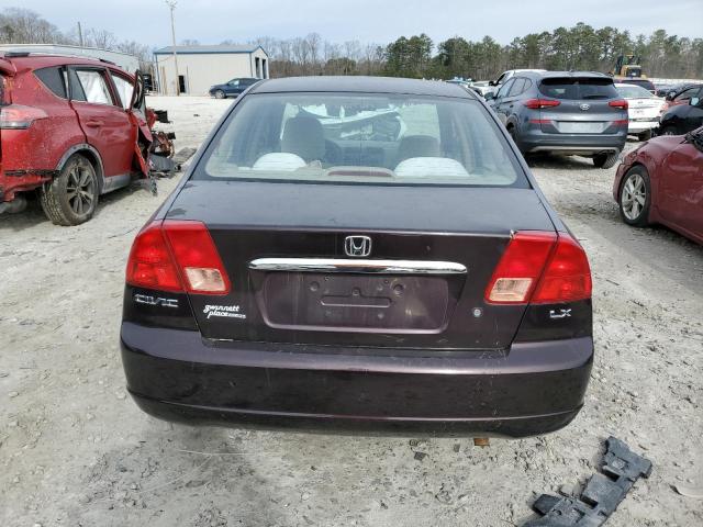 Photo 6 from auction – 2001 HONDA CIVIC LX with VIN 2HGES16591H523086