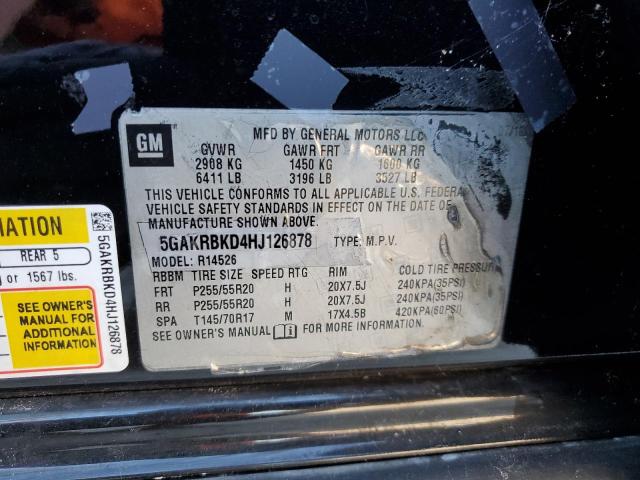 Photo 14 from auction – 2017 BUICK ENCLAVE with VIN 5GAKRBKD4HJ126878