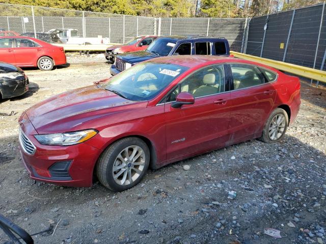 FORD FUSION SE 2019 with VIN 3FA6P0LU2KR187996 - Photo from auction