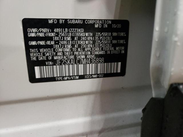 Photo 14 from auction – 2021 SUBARU FORESTER S with VIN JF2SKALC7MH436898