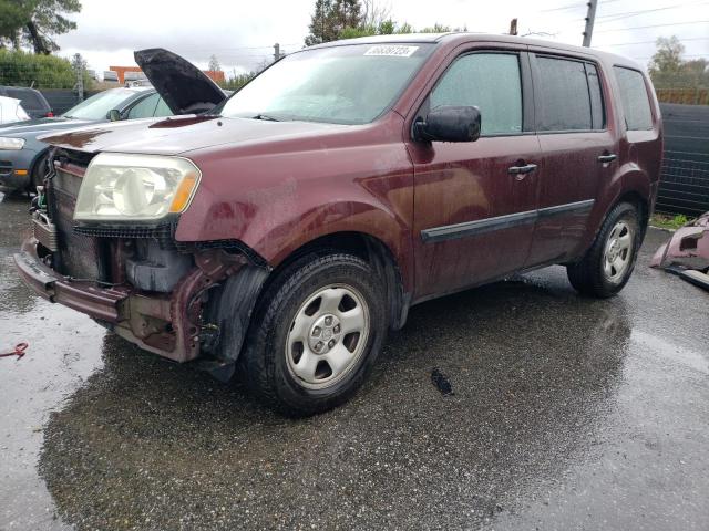 HONDA PILOT LX 2011 with VIN 5FNYF3H23BB020160 - Photo from auction