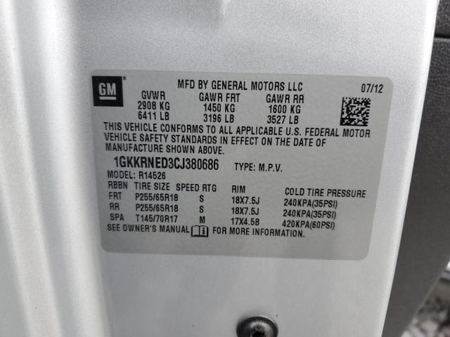 Photo 14 from auction – 2012 GMC ACADIA SLE with VIN 1GKKRNED3CJ380686