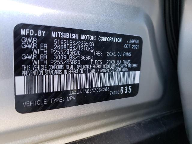 Photo 14 from auction – 2022 MITSUBISHI OUTLANDER with VIN JA4J4TA83NZ034283