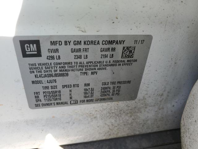 Photo 14 from auction – 2018 BUICK ENCORE PRE with VIN KL4CJASB6JB588839
