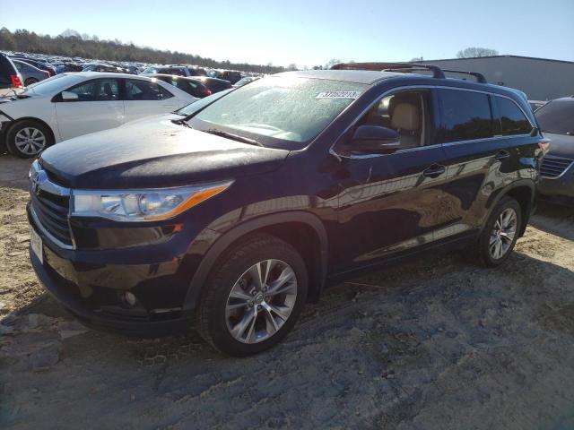 TOYOTA HIGHLANDER 2015 with VIN 5TDBKRFH9FS191203 - Photo from auction