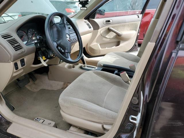 Photo 7 from auction – 2001 HONDA CIVIC LX with VIN 2HGES16591H523086