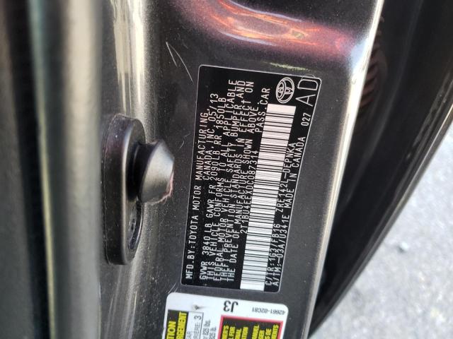 Photo 14 from auction – 2013 TOYOTA COROLLA BA with VIN 2T1BU4EEXDC087314