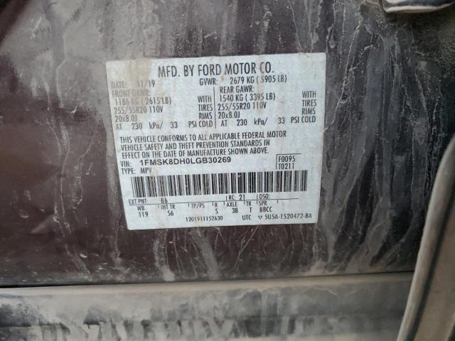 Photo 14 from auction – 2020 FORD EXPLORER X with VIN 1FMSK8DH0LGB30269