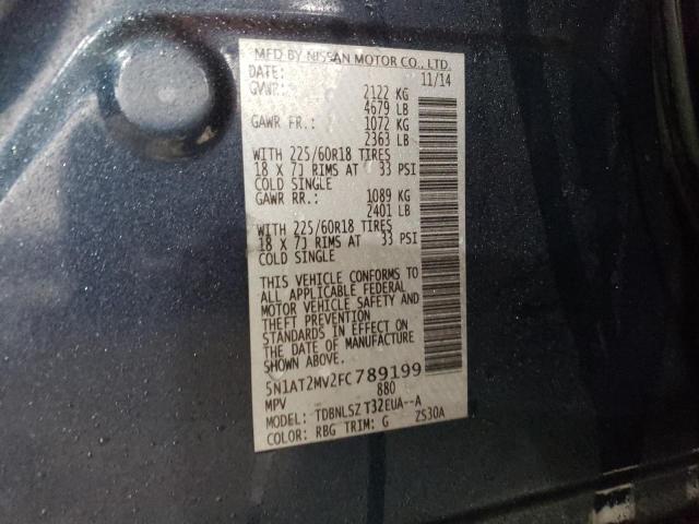 Photo 14 from auction – 2015 NISSAN ROGUE S with VIN 5N1AT2MV2FC789199