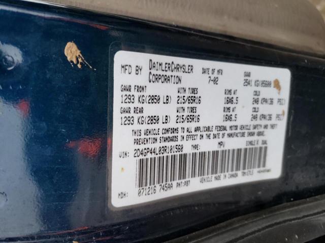 Photo 14 from auction – 2003 DODGE CARAVAN with VIN 2D4GP44L03R101560