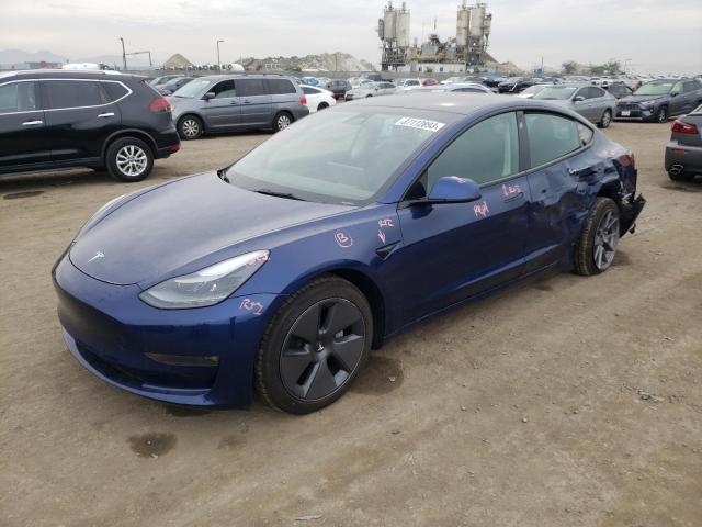 TESLA MODEL 3 2022 with VIN 5YJ3E1EB5NF138656 - Photo from auction