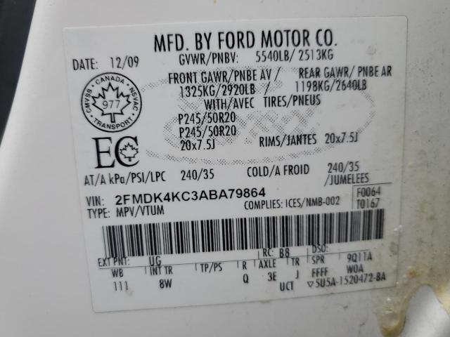 Photo 14 from auction – 2010 FORD EDGE LIMIT with VIN 2FMDK4KC3ABA79864