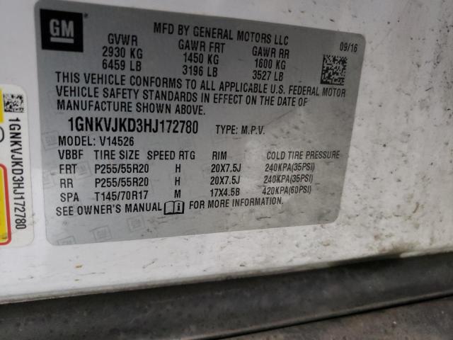 Photo 14 from auction – 2017 CHEVROLET TRAVERSE P with VIN 1GNKVJKD3HJ172780