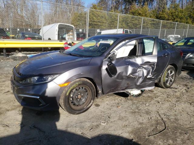 HONDA CIVIC LX 2019 with VIN 19XFC2F61KE007428 - Photo from auction