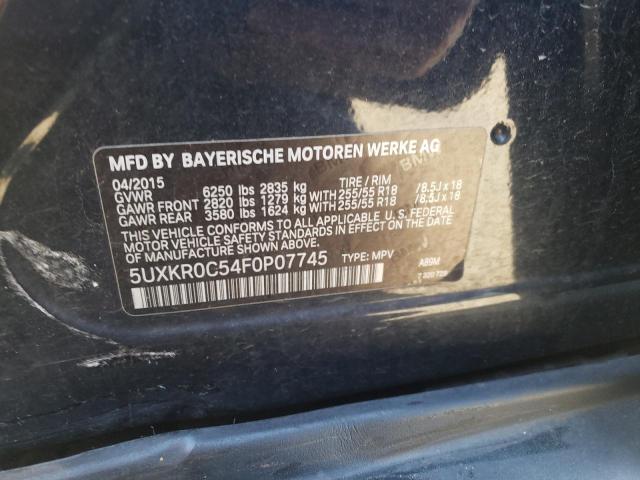 Photo 14 from auction – 2015 BMW X5 XDRIVE3 with VIN 5UXKR0C54F0P07745