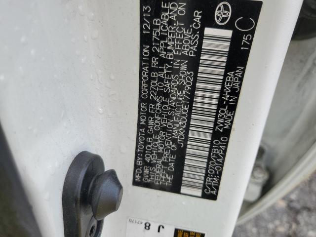 Photo 10 from auction – 2014 TOYOTA PRIUS with VIN JTDKN3DU0E1779023