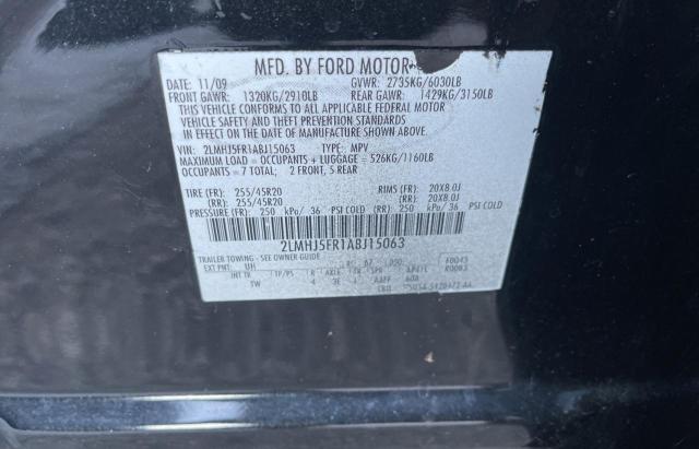 Photo 10 from auction – 2010 LINCOLN MKT with VIN 2LMHJ5FR1ABJ15063