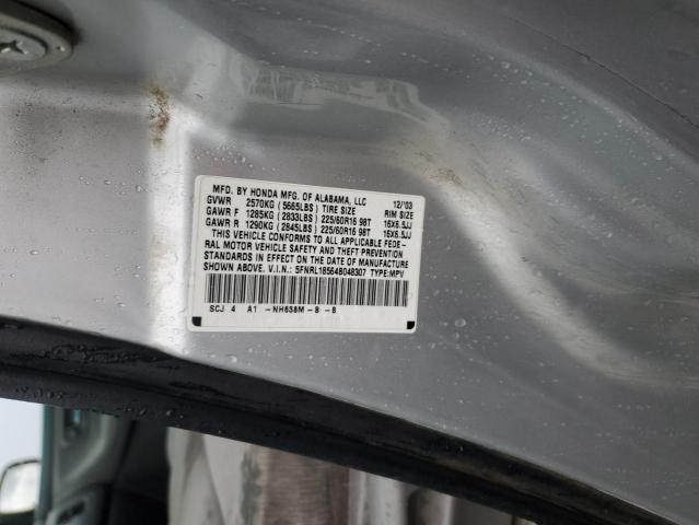 Photo 14 from auction – 2004 HONDA ODYSSEY LX with VIN 5FNRL18564B048307