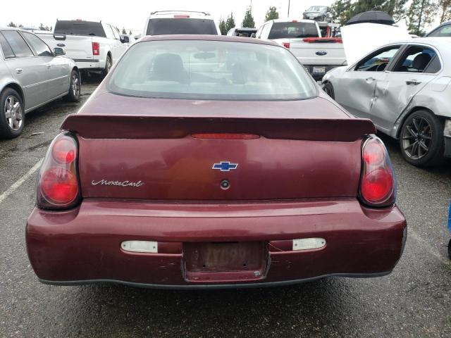 Photo 6 from auction – 2002 CHEVROLET MONTE CARL with VIN 2G1WW12E629103254