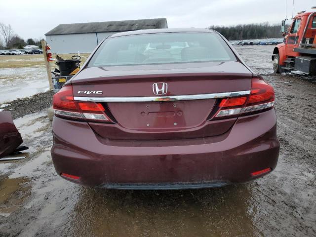Photo 6 from auction – 2013 HONDA CIVIC LX with VIN 19XFB2F54DE061349