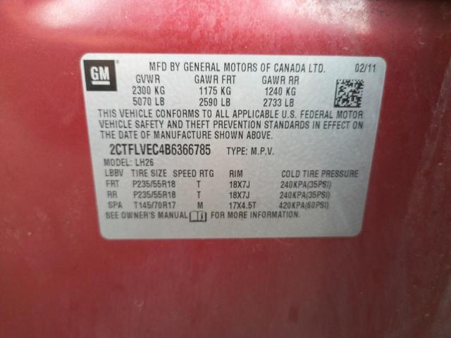 Photo 14 from auction – 2011 GMC TERRAIN SL with VIN 2CTFLVEC4B6366785