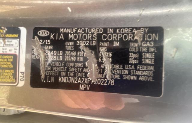 Photo 10 from auction – 2015 KIA SOUL with VIN KNDJN2A2XF7202278