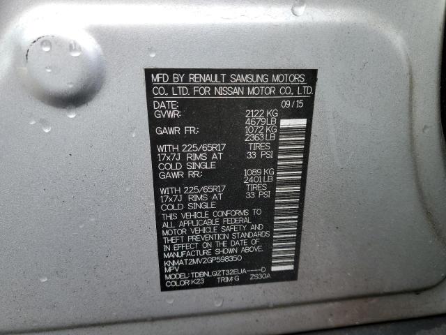 Photo 14 from auction – 2016 NISSAN ROGUE S with VIN KNMAT2MV2GP598350
