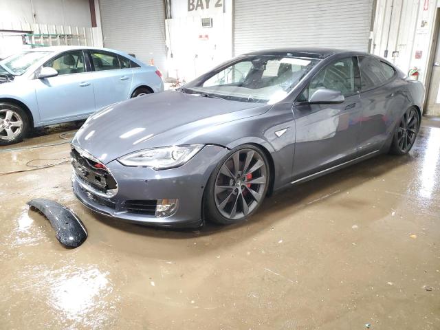 TESLA MODEL S P8 2015 with VIN 5YJSA1H47FF090339 - Photo from auction