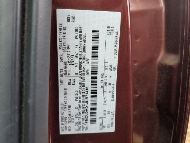 Photo 14 from auction – 2018 FORD ESCAPE SEL with VIN 1FMCU0HD1JUB71418