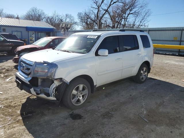 HONDA PILOT EXLN 2011 with VIN 5FNYF3H70BB015879 - Photo from auction