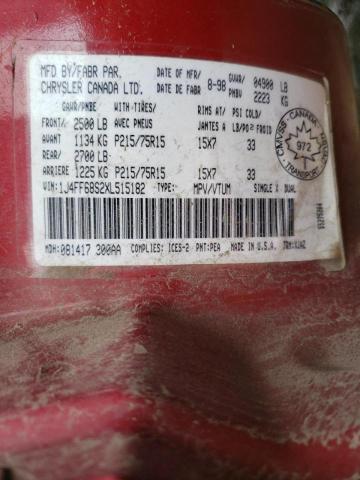 Photo 10 from auction – 1999 JEEP CHEROKEE C with VIN 1J4FF68S2XL515182