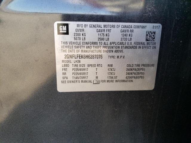 Photo 14 from auction – 2017 CHEVROLET EQUINOX LT with VIN 2GNFLFEK6H6287076