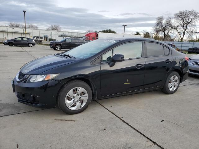 HONDA CIVIC LX 2013 with VIN 19XFB2F58DE211219 - Photo from auction