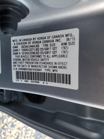 Photo 14 from auction – 2015 HONDA CR-V EX with VIN 2HKRM3H56FH553647