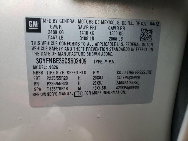 صورة رقم 14 من المزاد - 2012 CADILLAC SRX PERFOR مع VIN 3GYFNBE35CS602409
