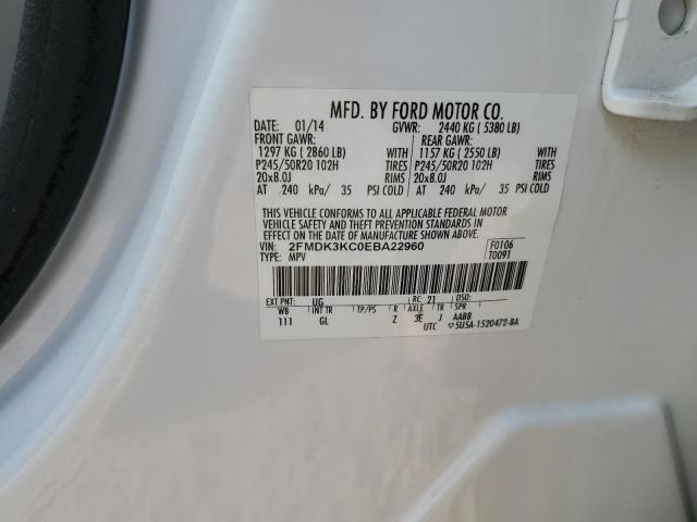 Photo 14 from auction – 2014 FORD EDGE LIMIT with VIN 2FMDK3KC0EBA22960