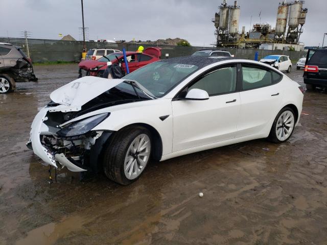 TESLA MODEL 3 2021 with VIN 5YJ3E1EAXMF977806 - Photo from auction