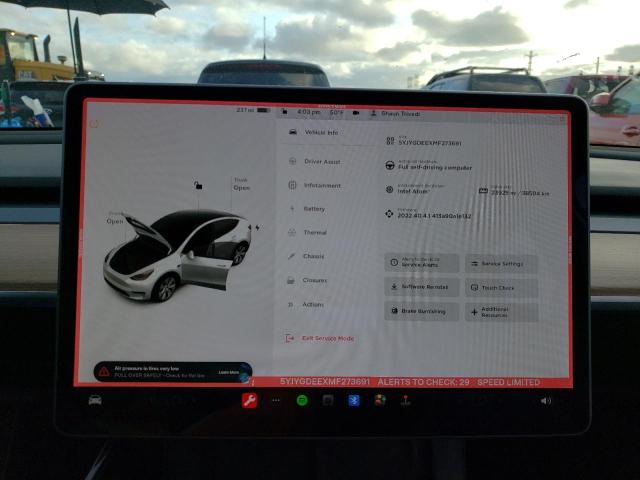Photo 9 from auction – 2021 TESLA MODEL Y with VIN 5YJYGDEEXMF273691